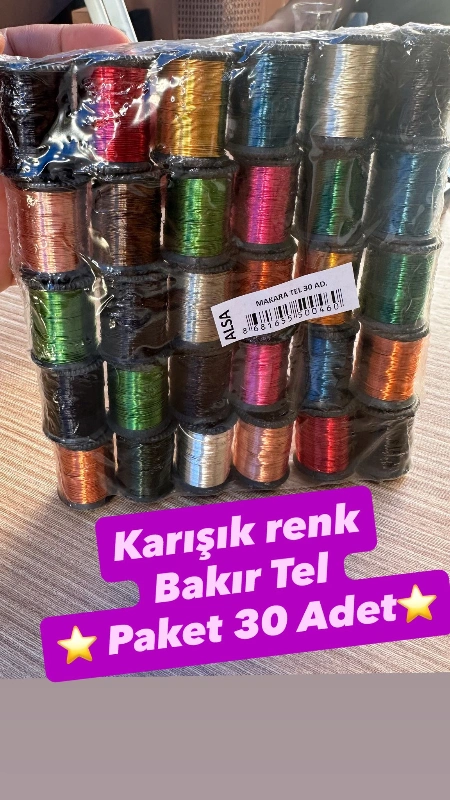 BAKIR TEL / KARIŞIK 30LU PAKET